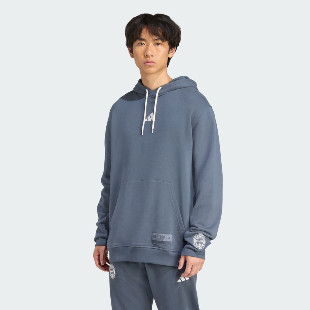 

Спортивное худи Adidas FC Bayern US Pack Hoodie, цвет Bold Onix/Off White