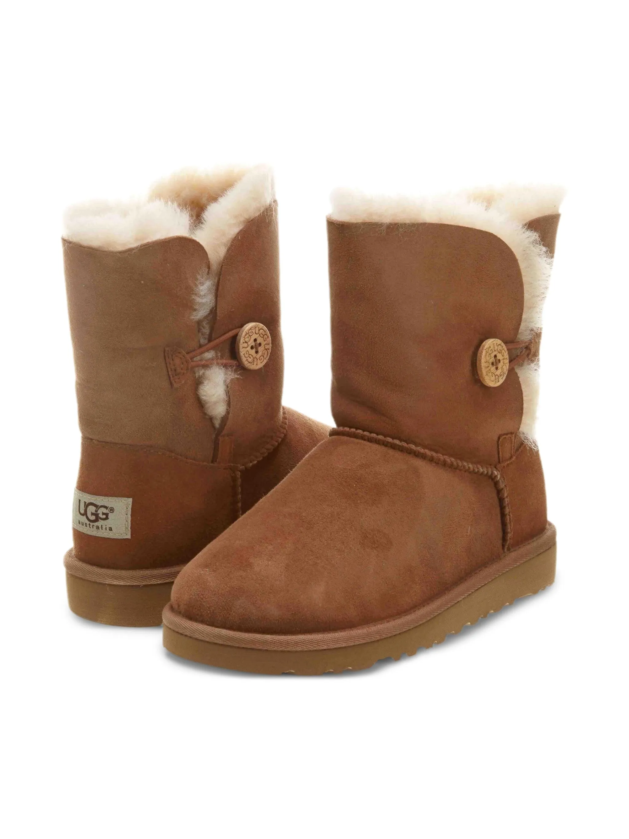Ботинки Bailey с пуговицами Ugg Kids, коричневый — фото 2