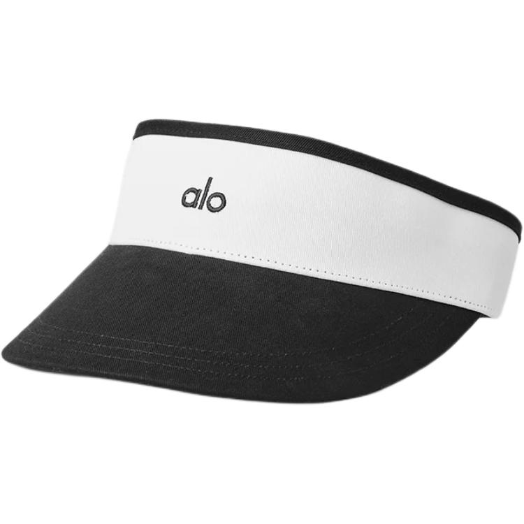 

Alo Yoga Хлопковая шляпа от солнца унисекс черно-белая, Black/White