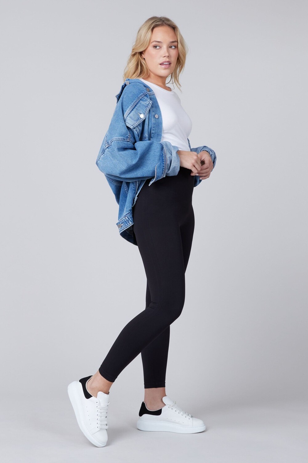 

Черные бесшовные леггинсы Eco Care с завышенной талией Spanx, черный