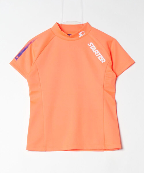 

STARTER BLUE LABEL Футболка с коротким рукавом и высоким воротником-стойкой, эластичная, разноцветная, STARTER GOLF