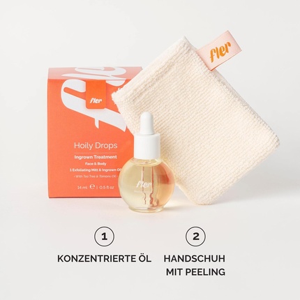 Масло для ухода Fler Holy Drops Oil Treatment for Ingrown Hairs Exfoliating and Soothing — фото 2