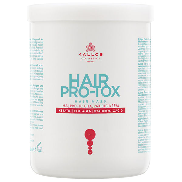 

Маска для волос интенсивно восстанавливающая, 1000 мл. Kallos Hair pro-tox