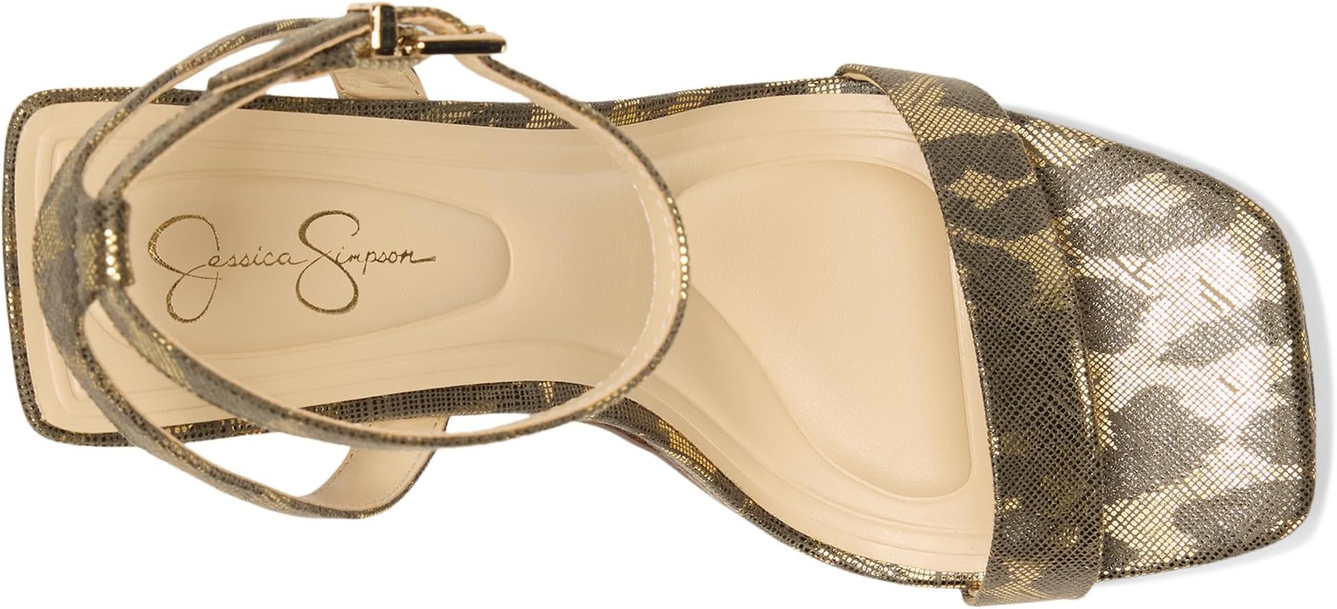 Туфли Jessica Simpson Women's Adonia High Heel Sandals, Golden Roxy Metallic Leopard — фото 2