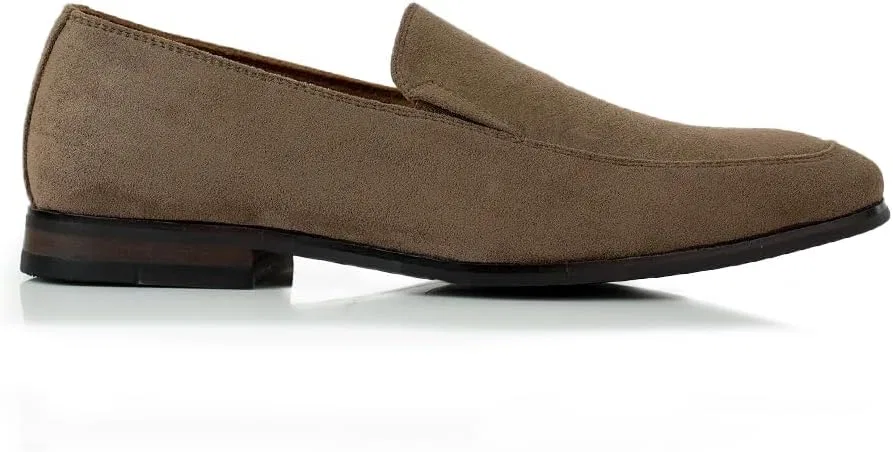 Туфли Ferro Aldo Mens Loafer Collection Modern Classic Slip On Styles Available in Suede Woven and Full Cut, Cognac Suede — фото 2