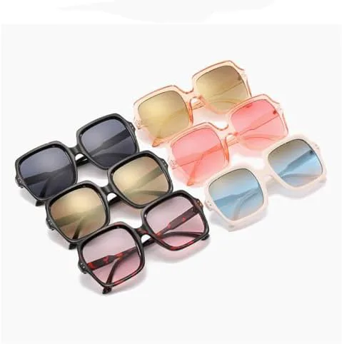 

Модный тренд: большие квадратные солнцезащитные очки, ретро-солнцезащитные очки, винтажные солнцезащитные очки с градиентным переходом цвета для женщин MTZJH, Tea