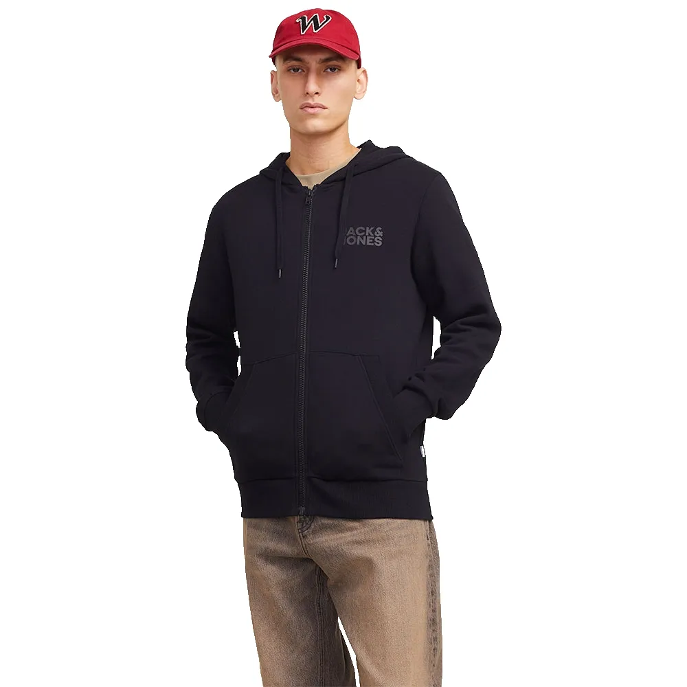 

Толстовка Jack & Jones Corp Logo full zip, черный