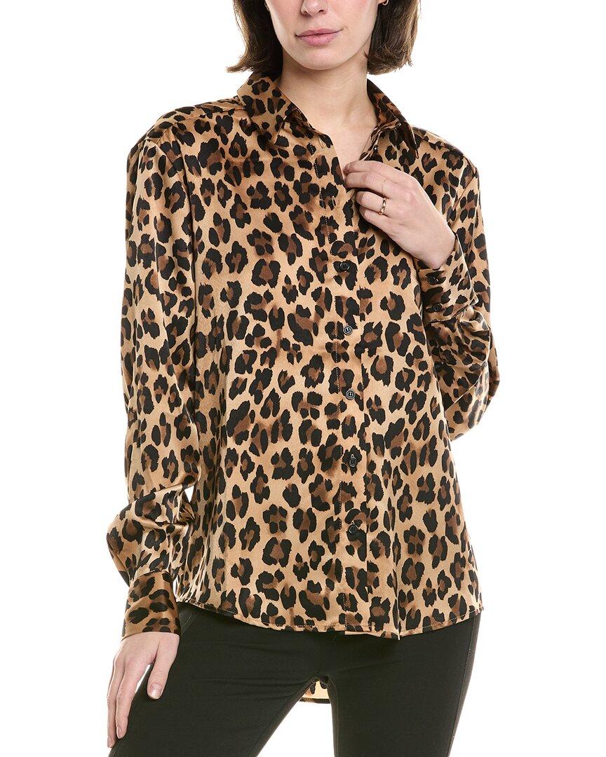 

Бардо Рубашка с анималистичным принтом Bardot, коричневый