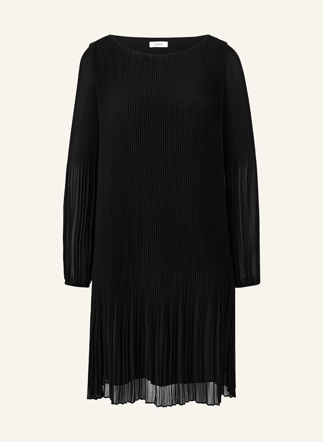 

Плиссированное платье s.Oliver BLACK LABEL, черный