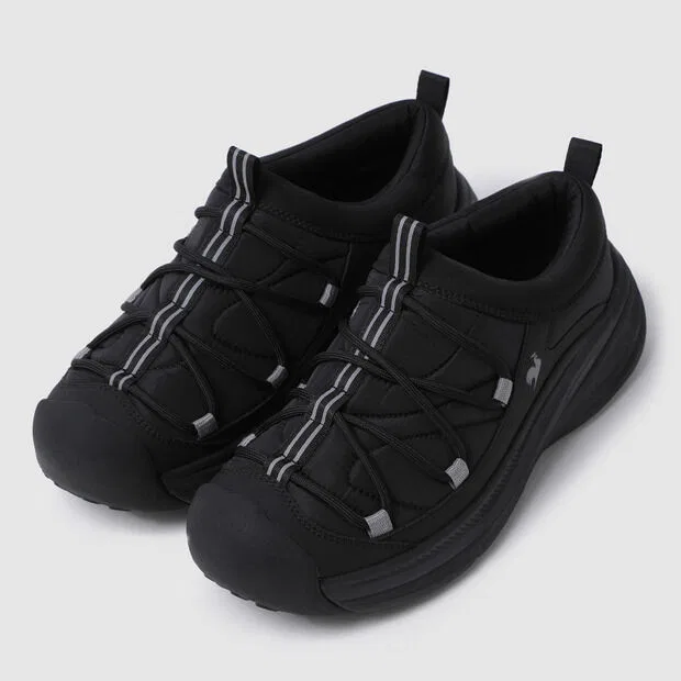 Мужские чёрные утеплённые тапочки Vivapom Puffer от Le Coq Sportif — фото 3