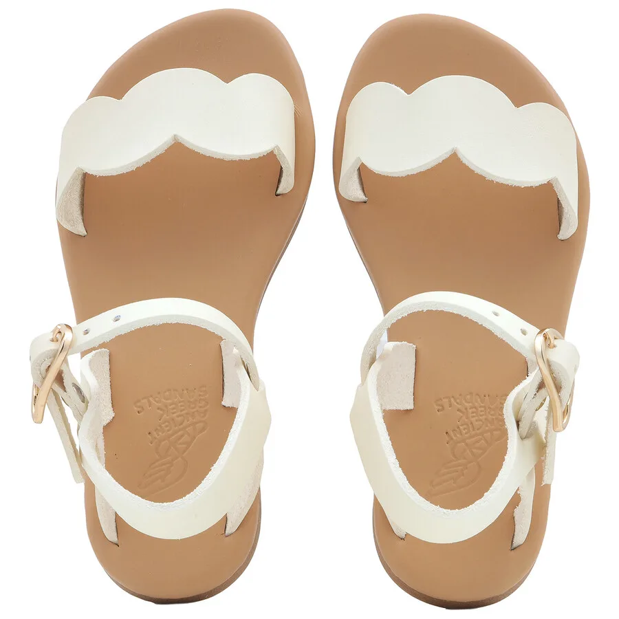 Древнегреческие сандалии для девушек Lil Ostrako мягкие сандалии Ancient Greek Sandals, белый — фото 4