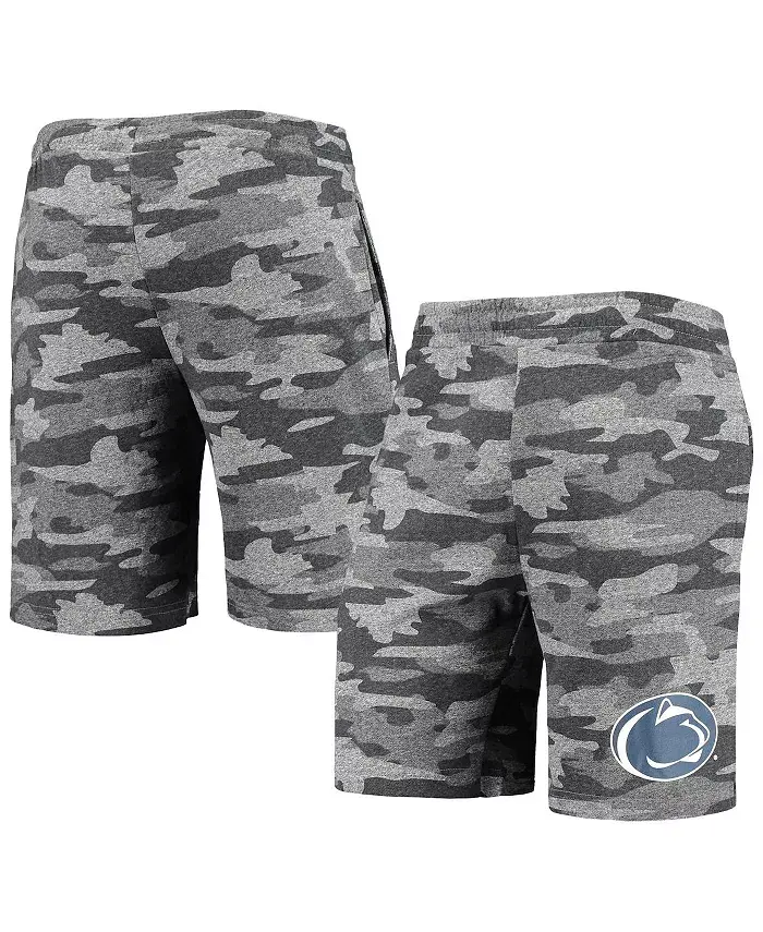

Мужские шорты для отдыха Penn State Nittany Lions Camo Backup Terry Jam, цвет угольный/серый Concepts Sport