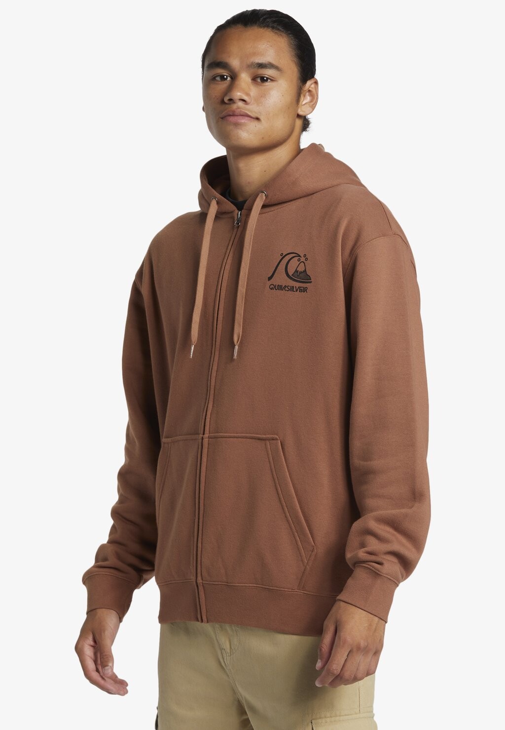 

Толстовка на молнии Quiksilver, коричневый