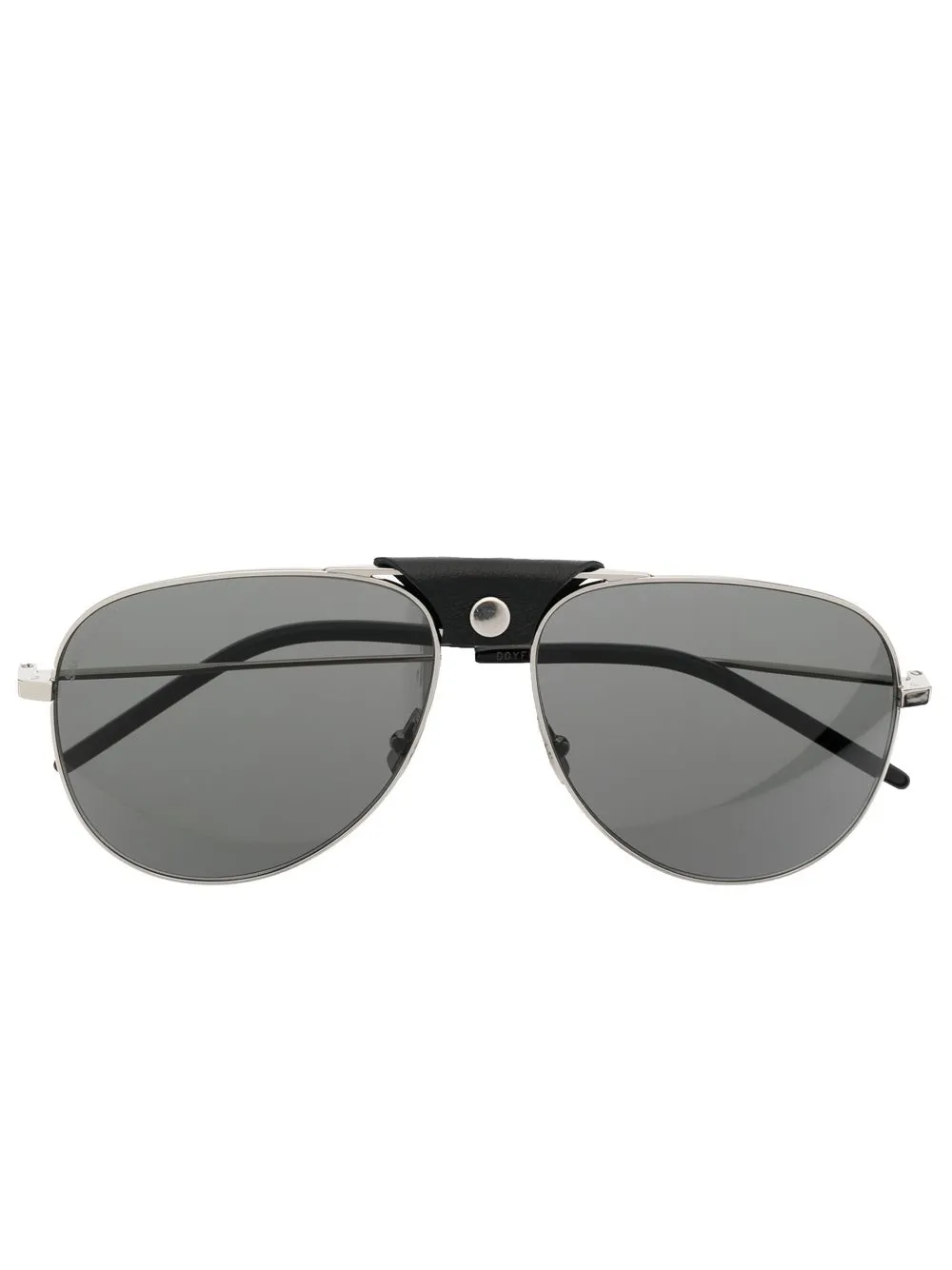 

Солнцезащитные очки-пилоты Saint Laurent Eyewear, серебяный