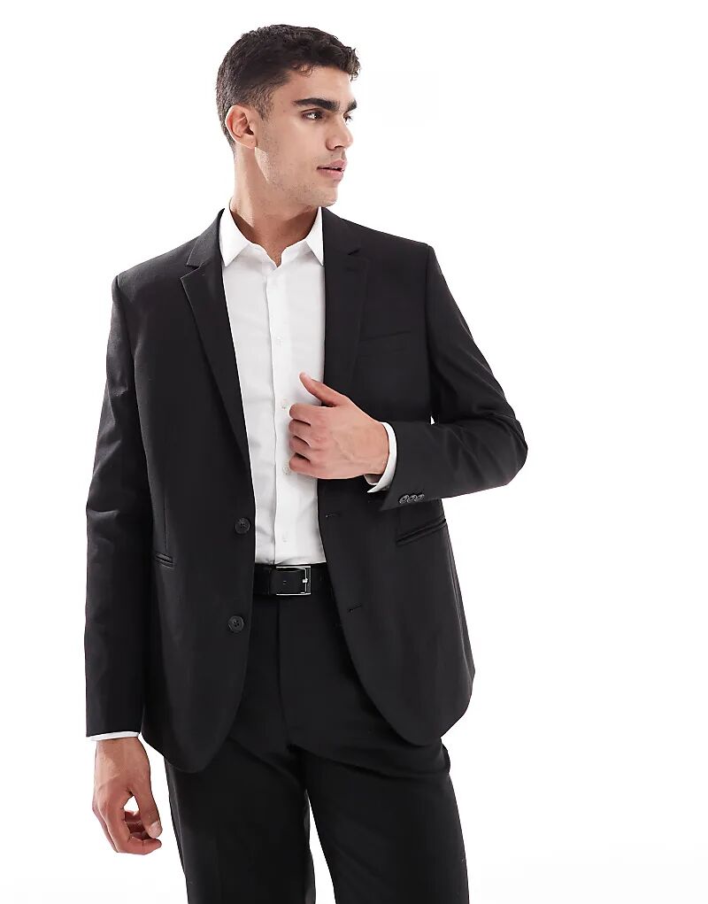 

Классический пиджак ASOS DESIGN черного цвета