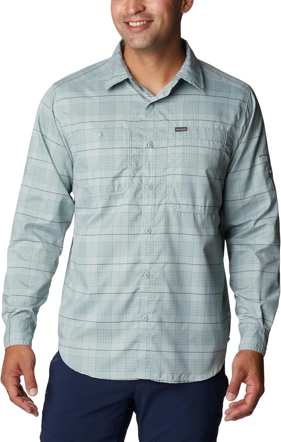 

Columbia мужская рубашка Silver Ridge Utility Lite Plaid с длинным рукавом, Niagara Trail Crossing Plaid