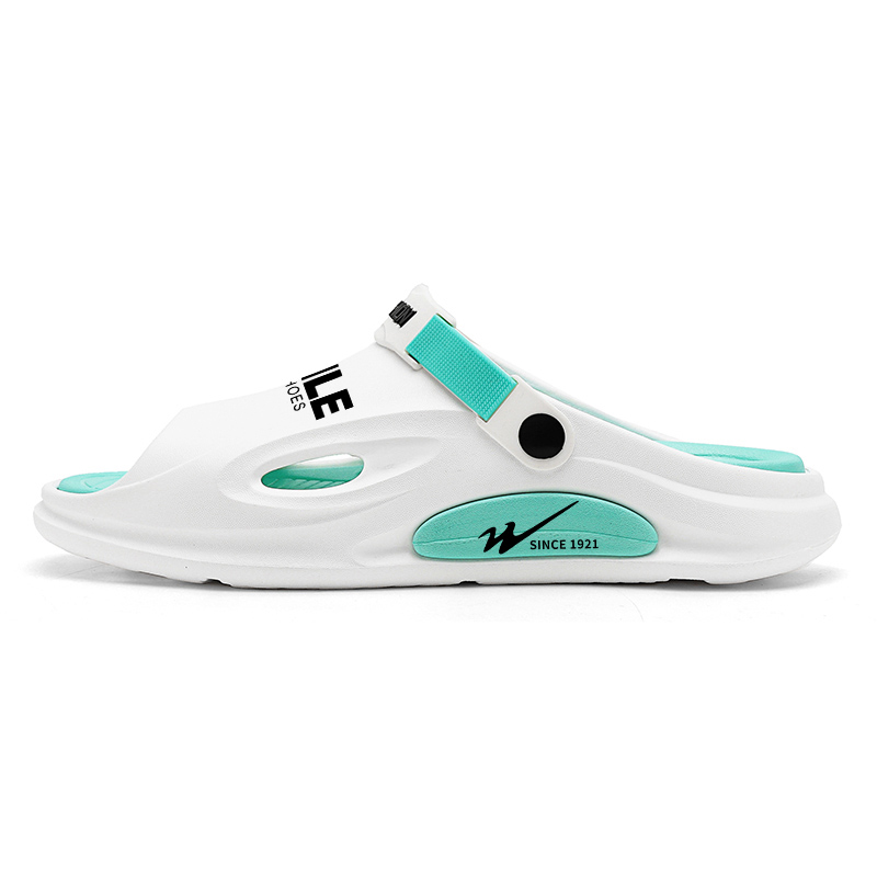 

Binary Скользоустойчивые бесшумные шлепанцы унисекс White Lake Blue, цвет White Lake Blue