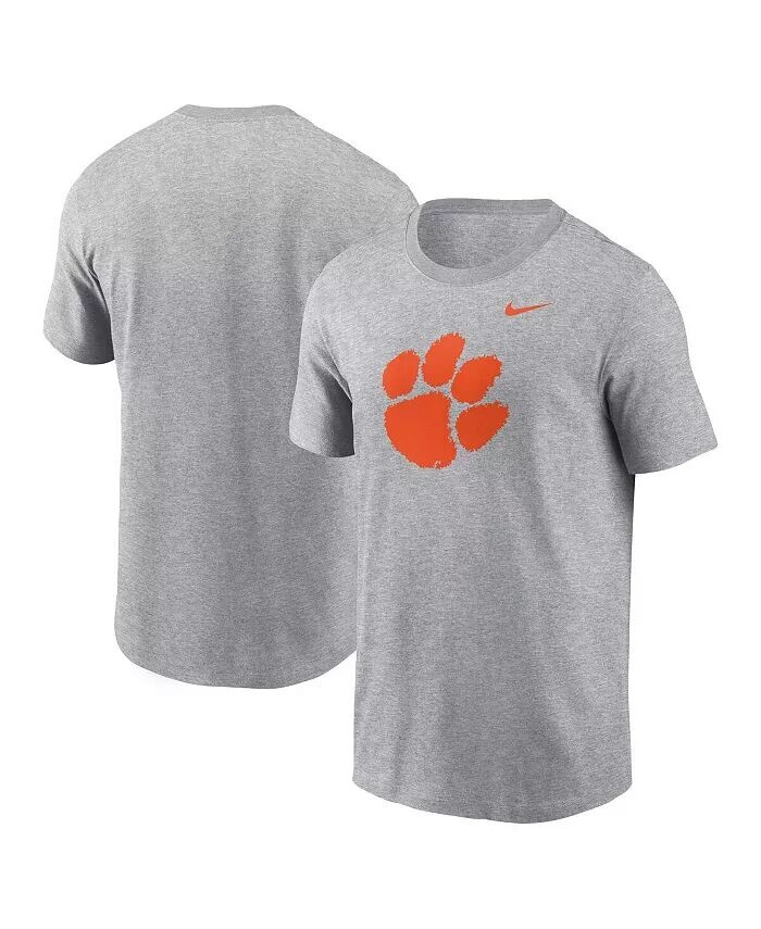 

Мужская футболка с логотипом Heather Grey Clemson Tigers Primetime Evergreen Nike, серый