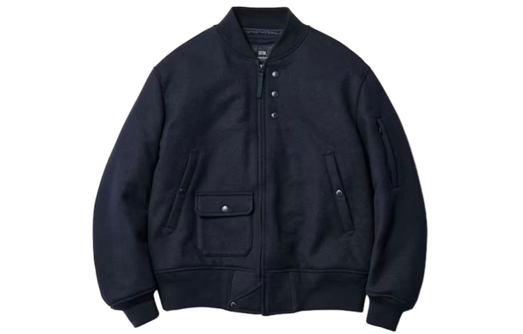 

UNIQLO Совместная работа Engineered Garments X Engineered Garments, куртка унисекс, темно-синий