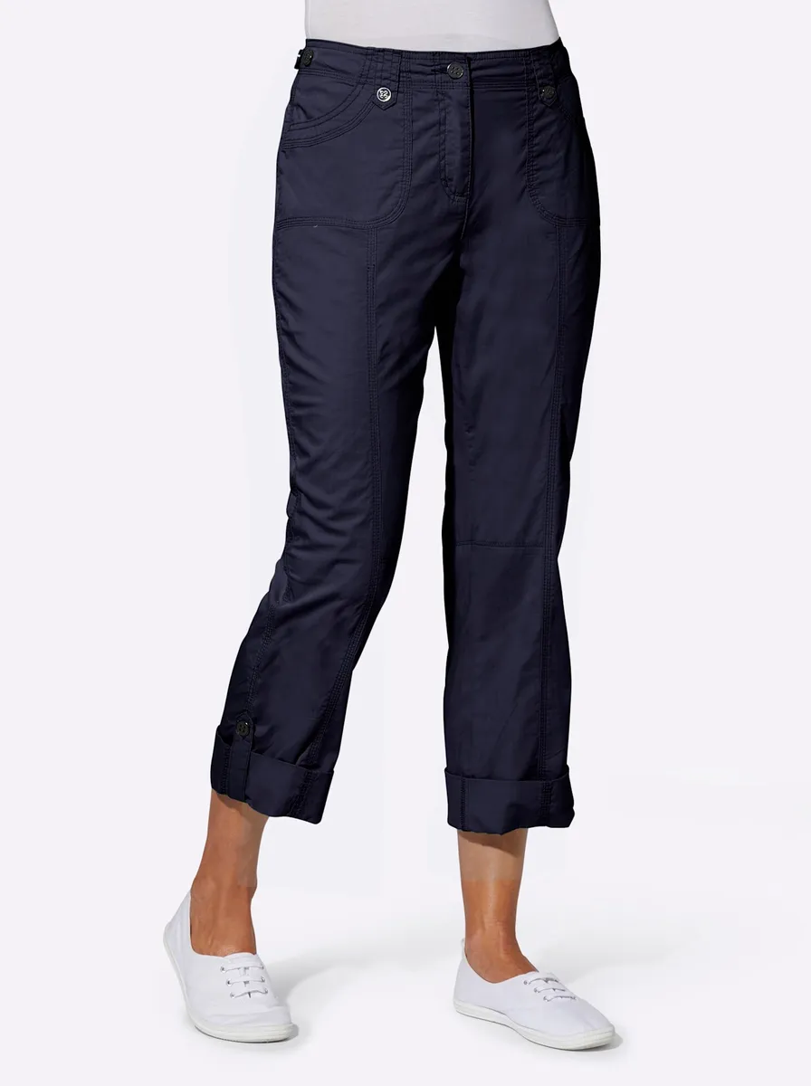 

Casual Looks тканые брюки, цвет морской волны