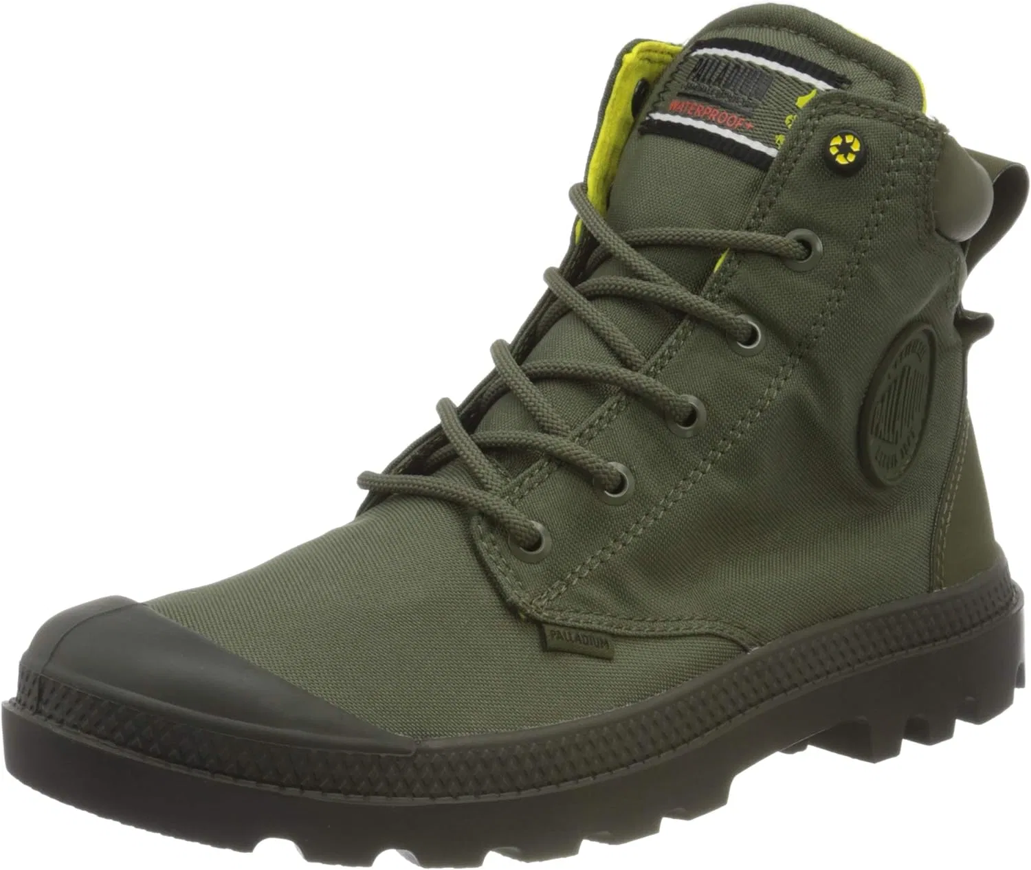 Унисекс водонепроницаемые ботильоны Palladium Pampa из переработанной стали, Olive Night