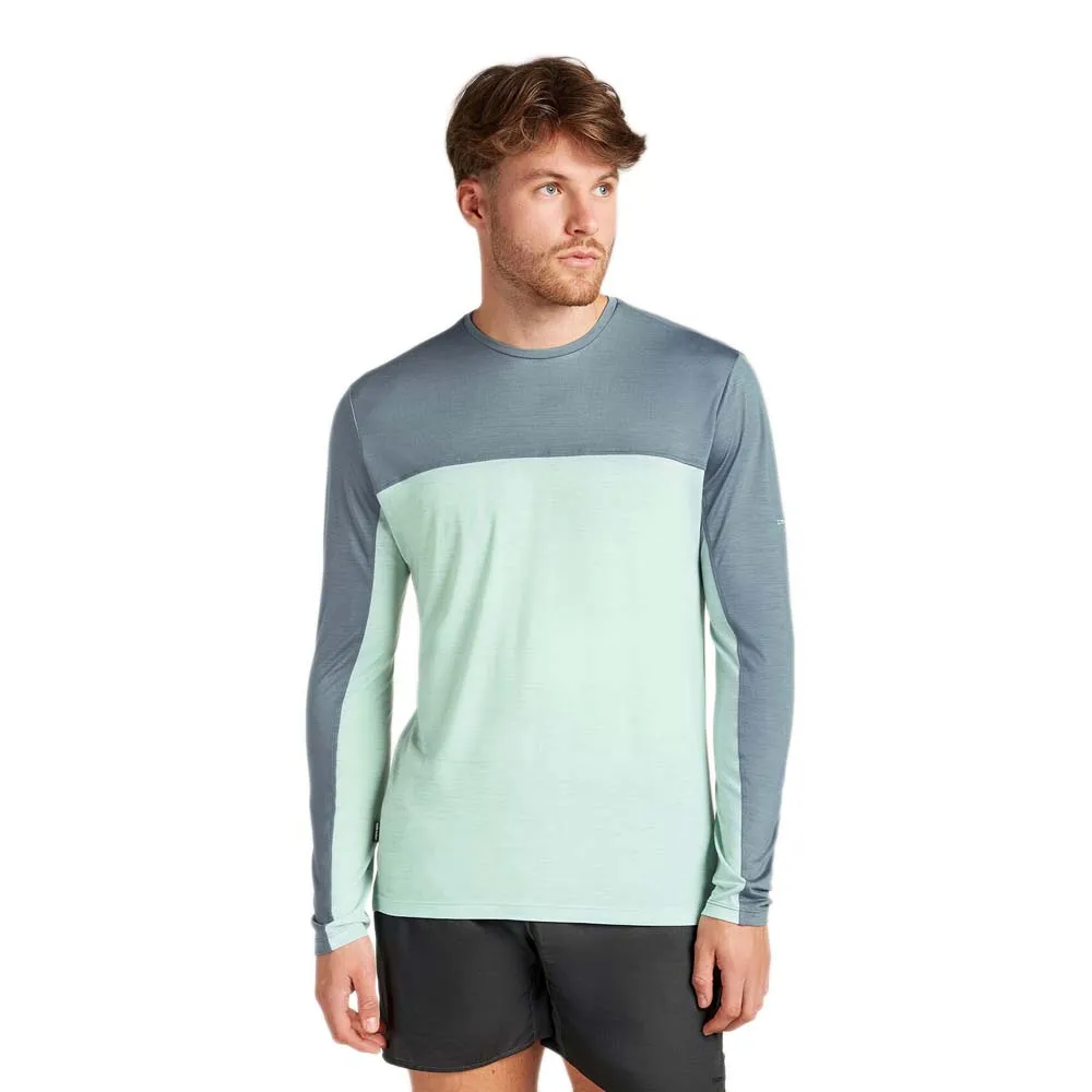 

Лонгслив Icebreaker Merino 125 Cool Lite Sphere Colourblock, зеленый