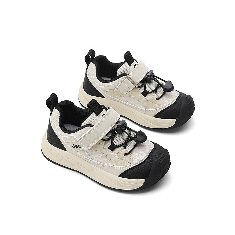 Кроссовки Jeep Kids Lifestyle Shoes Kids Low-top Beige, цвет Panda White — фото 3