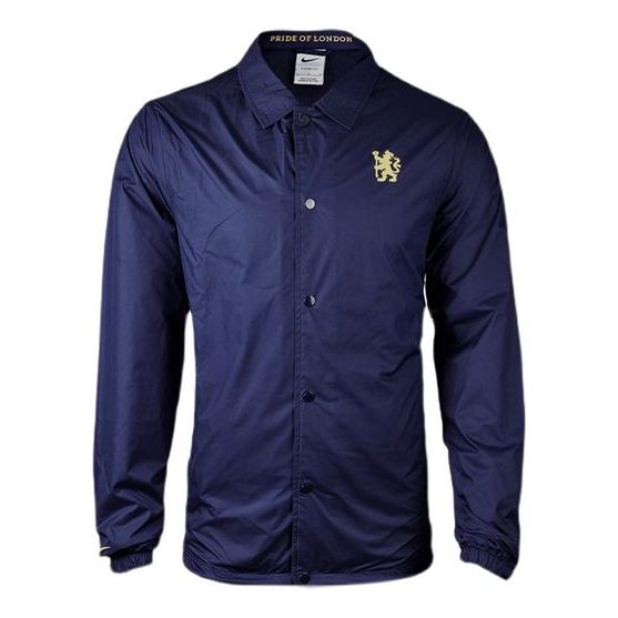 

Куртка chelsea fc coach jacket 'navy' Nike, синий