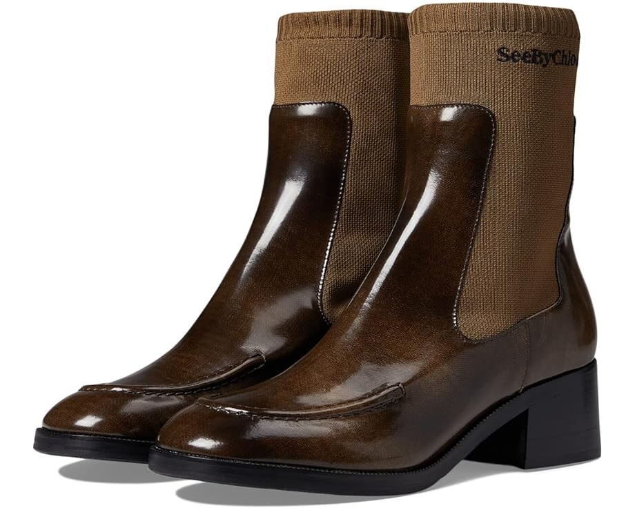 

Ботинки See by Chloe Wendy Chelsea Boot, хаки