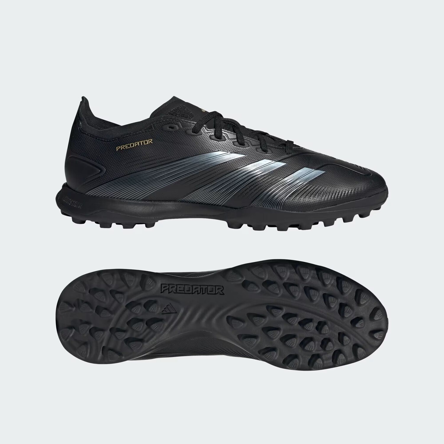 

Футбольные бутсы Predator League Turf Adidas, цвет Core Black/Carbon/Gold Metallic