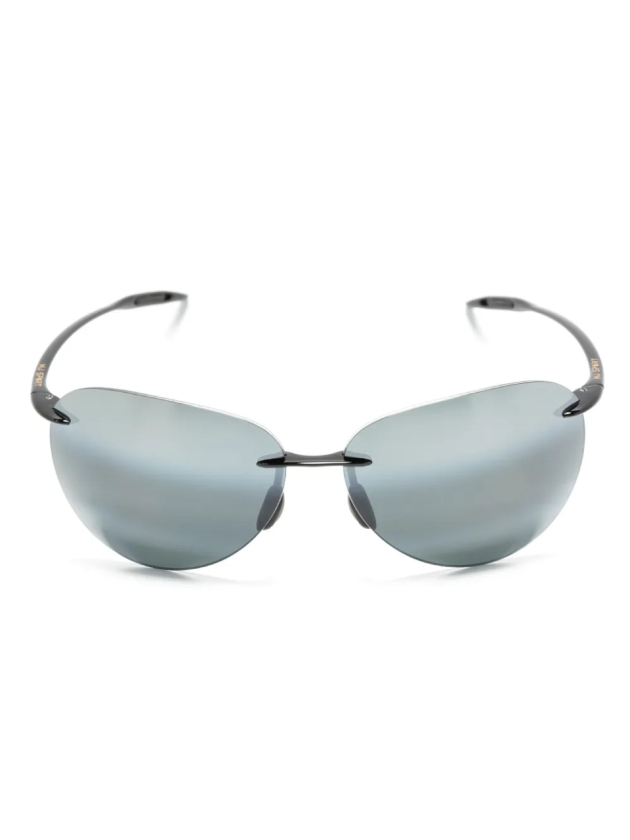 

Maui Jim солнцезащитные очки Sugar Beach в безободковой оправе, черный