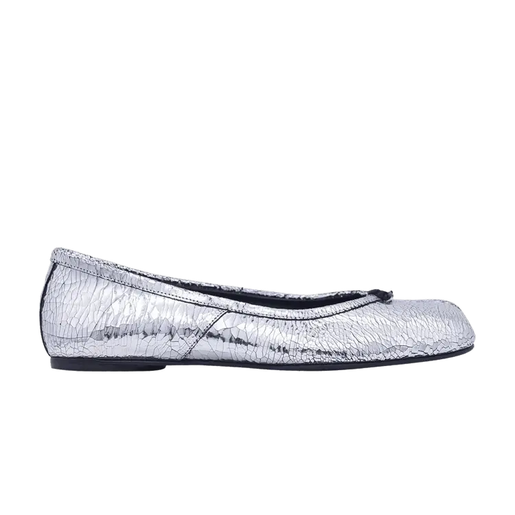 Кроссовки Maison Margiela Wmns Tabi Ballerina Cracked Silver, серебряный