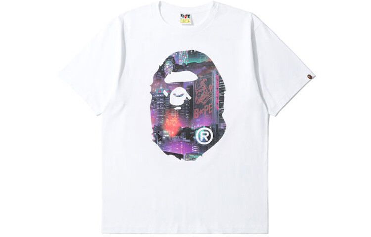 

Футболка серии Ape Head унисекс A Bathing Ape, белый