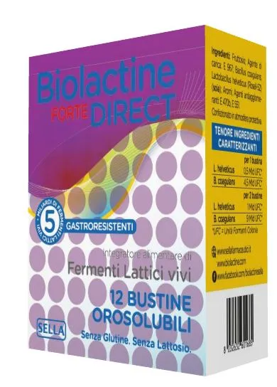 

Biolactine Forte Direct молочнокислая ферментная добавка, 12 пакетиков