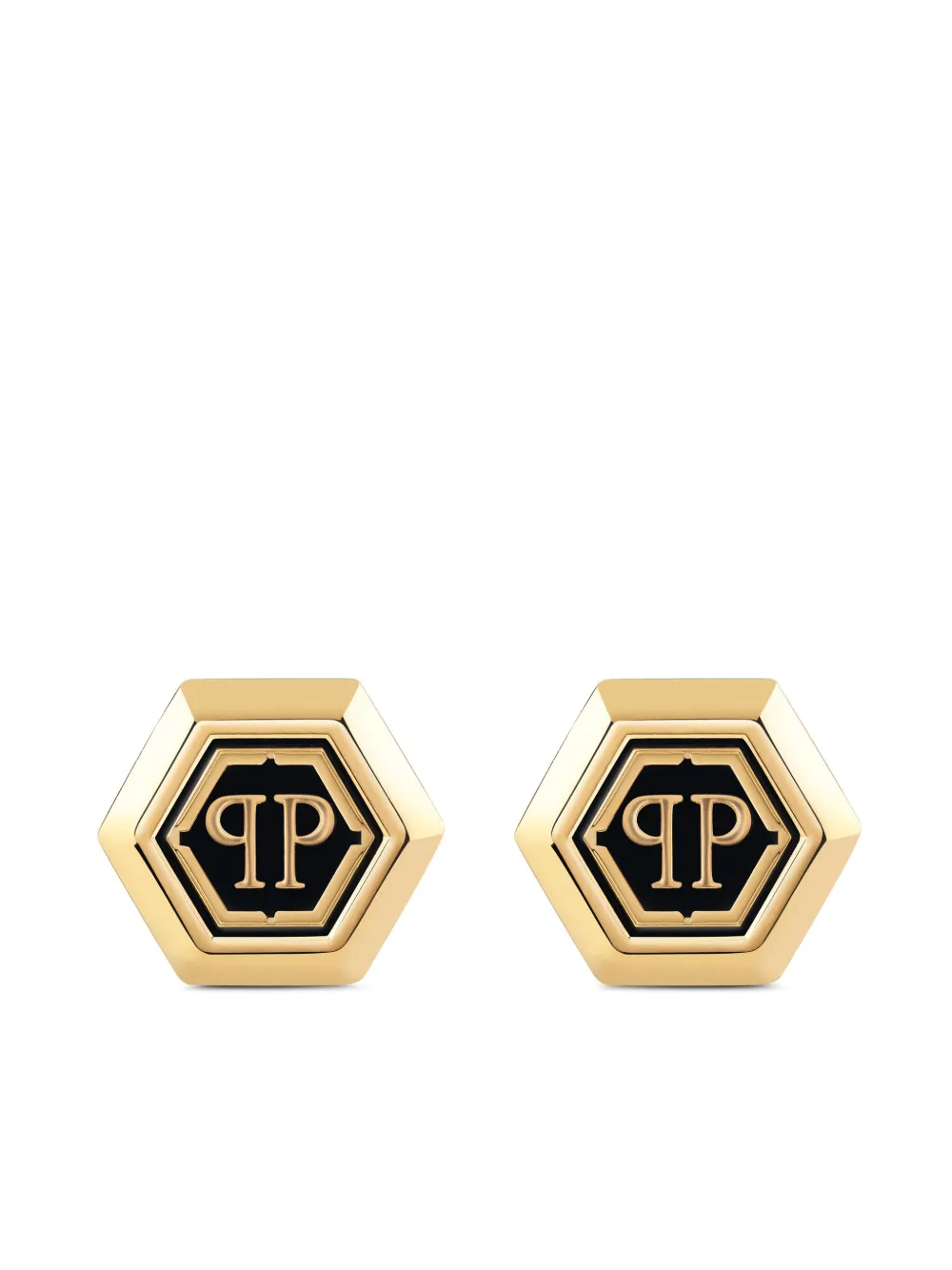 

Запонки Hexagon-PP Philipp Plein, золотой