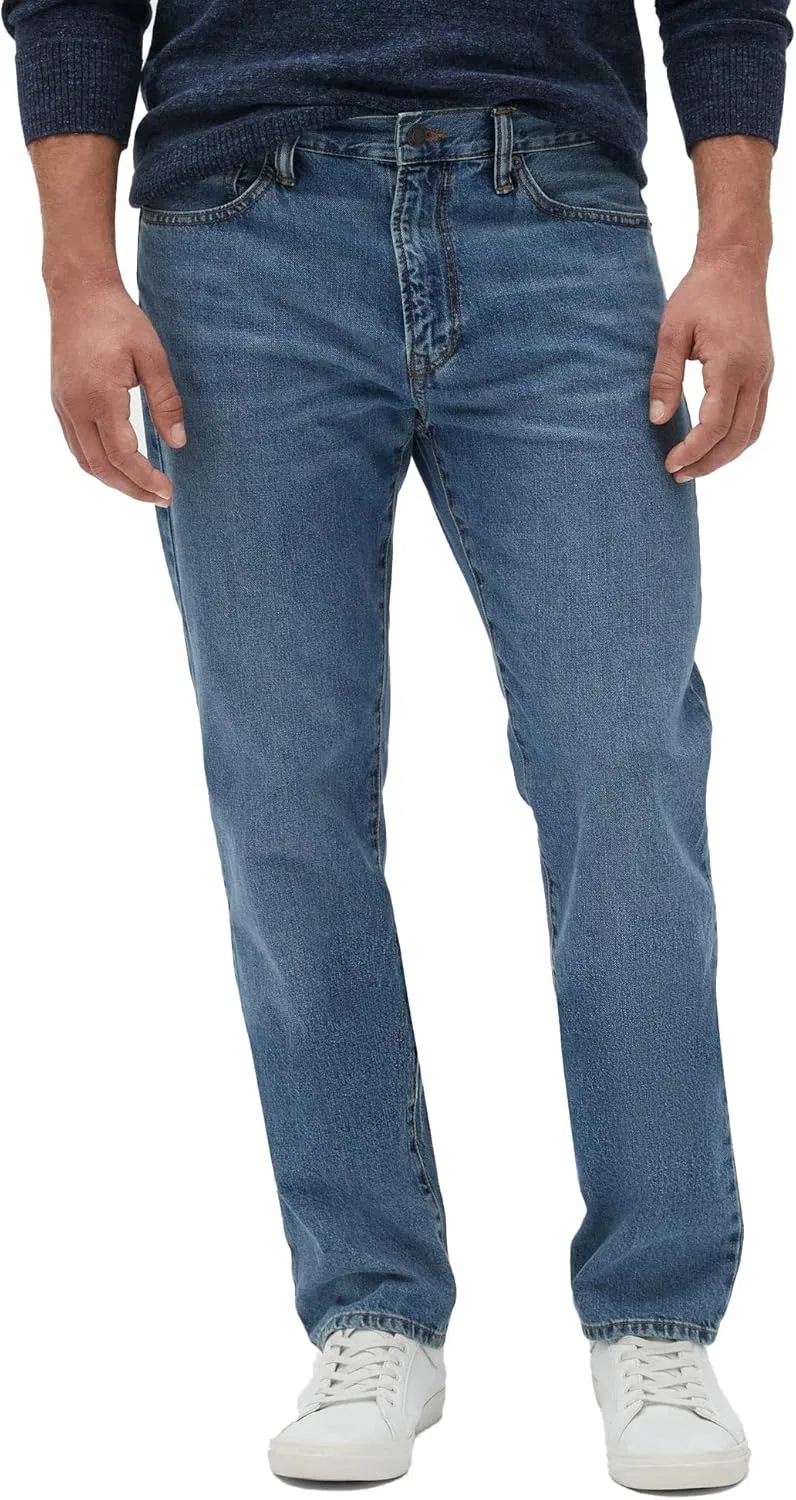 Джинсы прямого кроя GAP, Medium Wash