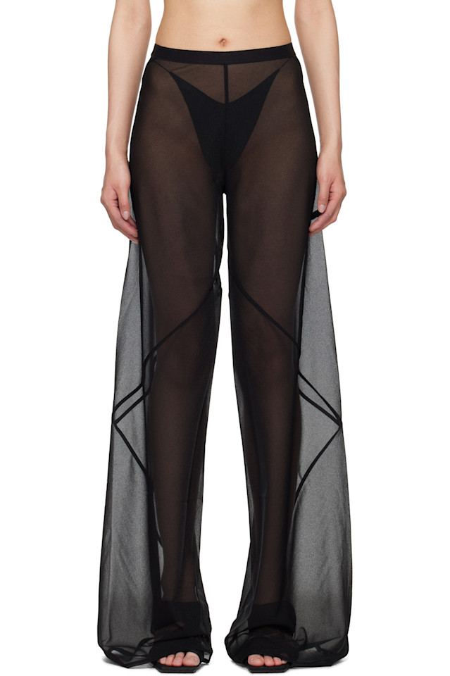 

Брюки Hollywood Farrah с расклешенным силуэтом Rick Owens Lilies, черный