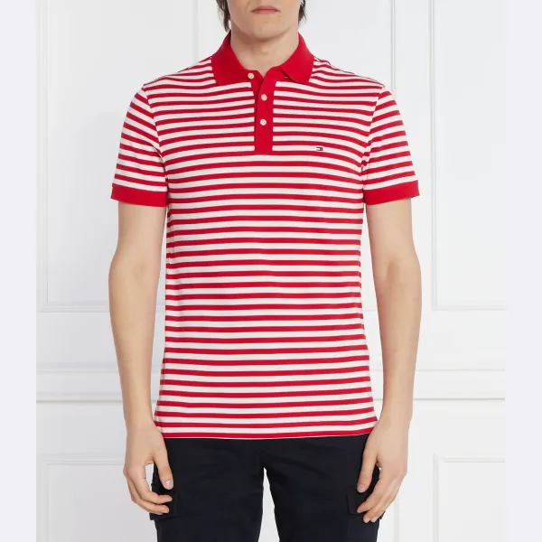 

Облегающая рубашка-поло досада Tommy Hilfiger, красный
