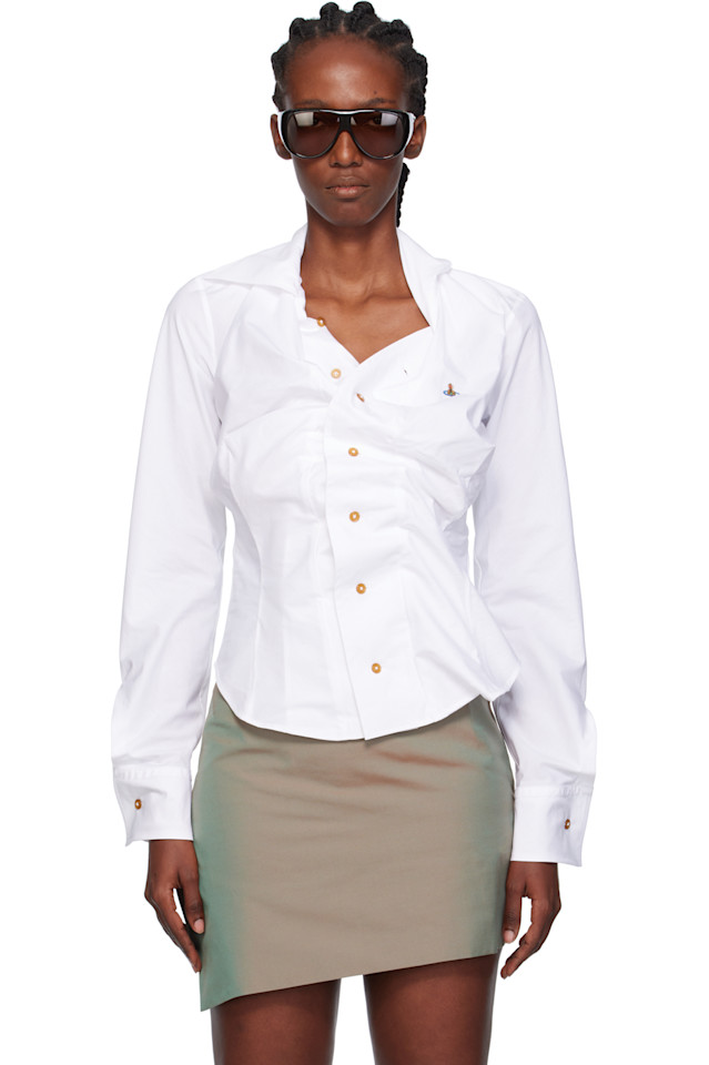 

Пьяная рубашка Vivienne Westwood, белый