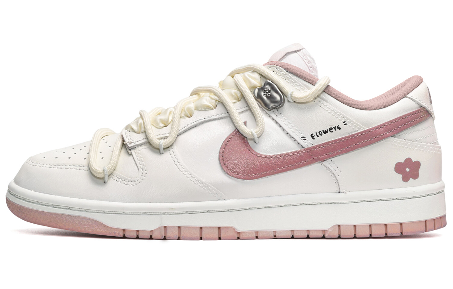 

Кроссовки Nike Dunk Skateboard Shoes Women's Low-Top White Pink