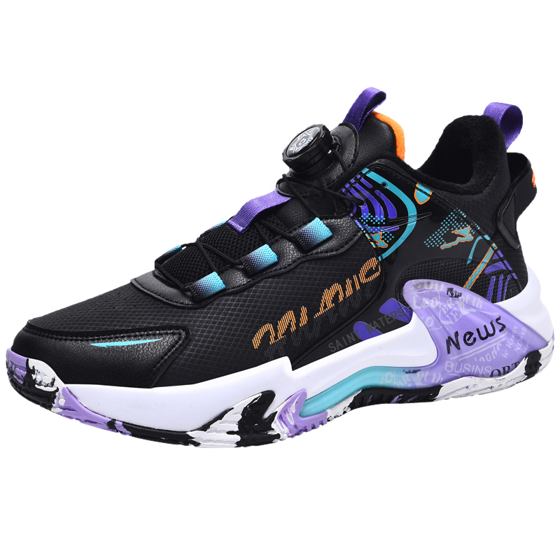 

Детские баскетбольные кроссовки Thermal Mid Top для подростков SAINT WATERS, черный/красный/оранжевый