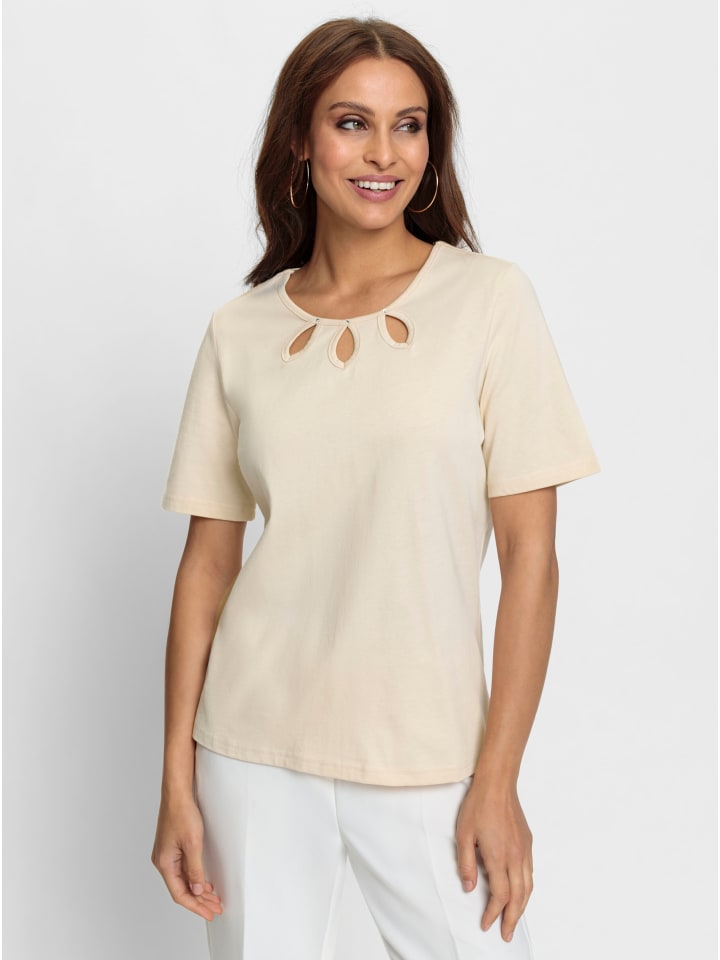 

Рубашка с круглым вырезом цвета слоновой кости WITT WEIDEN