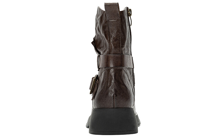 Ботильоны женские темно-кофейные Q.Vonton, цвет Dark Coffee — фото 4