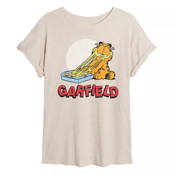 

Детская оверсайз футболка Garfield с лазаньей Licensed Character, бежевый