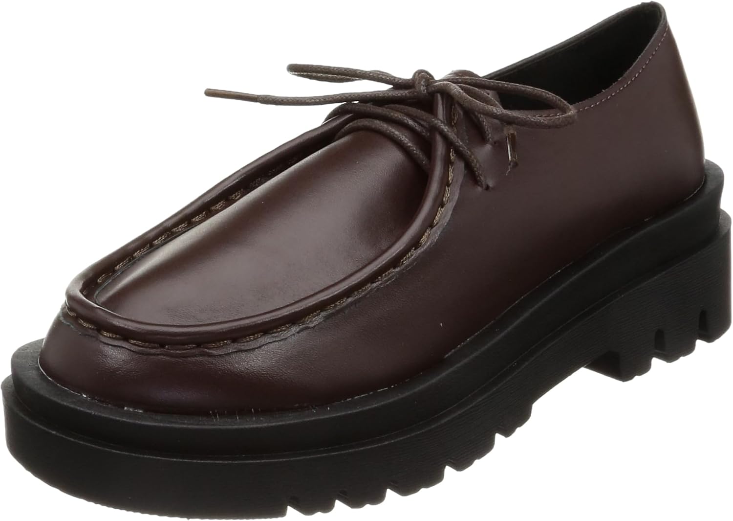 

Женские и женские унисекс туфли Тирольские на шнуровке с подошвой 5,5 см мокасины Liberty Doll, темно-коричневый