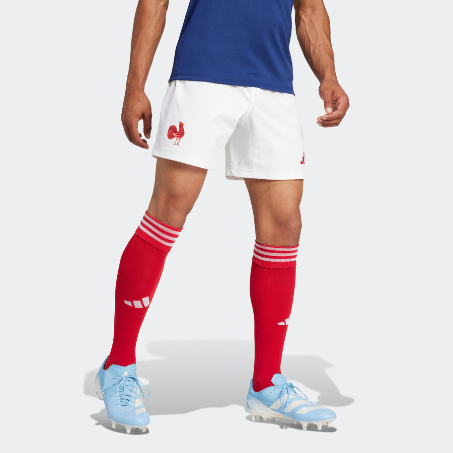 ADIDAS Женские/мужские шорты для регби - XV de France, белые — фото 2
