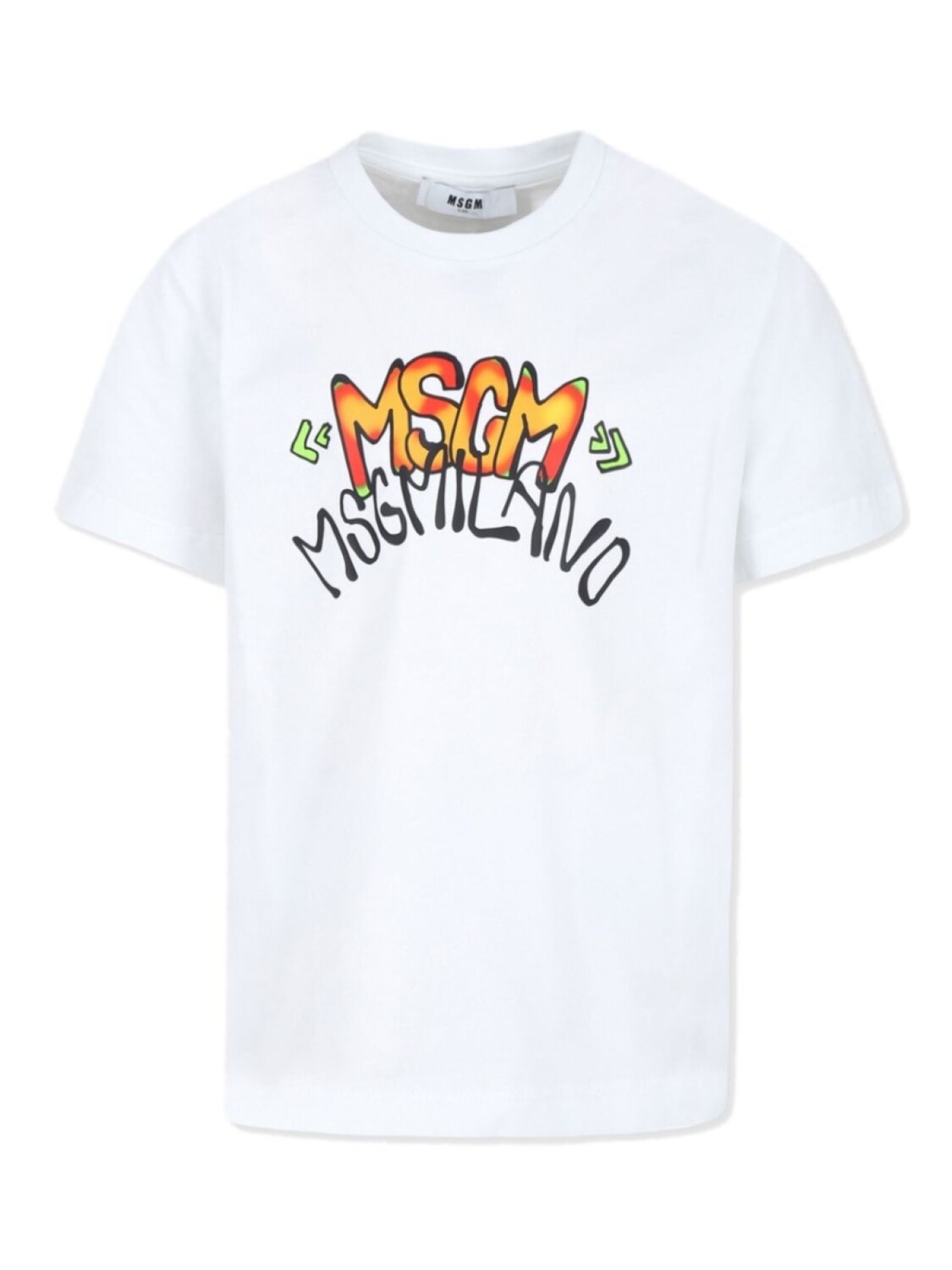 

MSGM Kids футболка с логотипом, белый