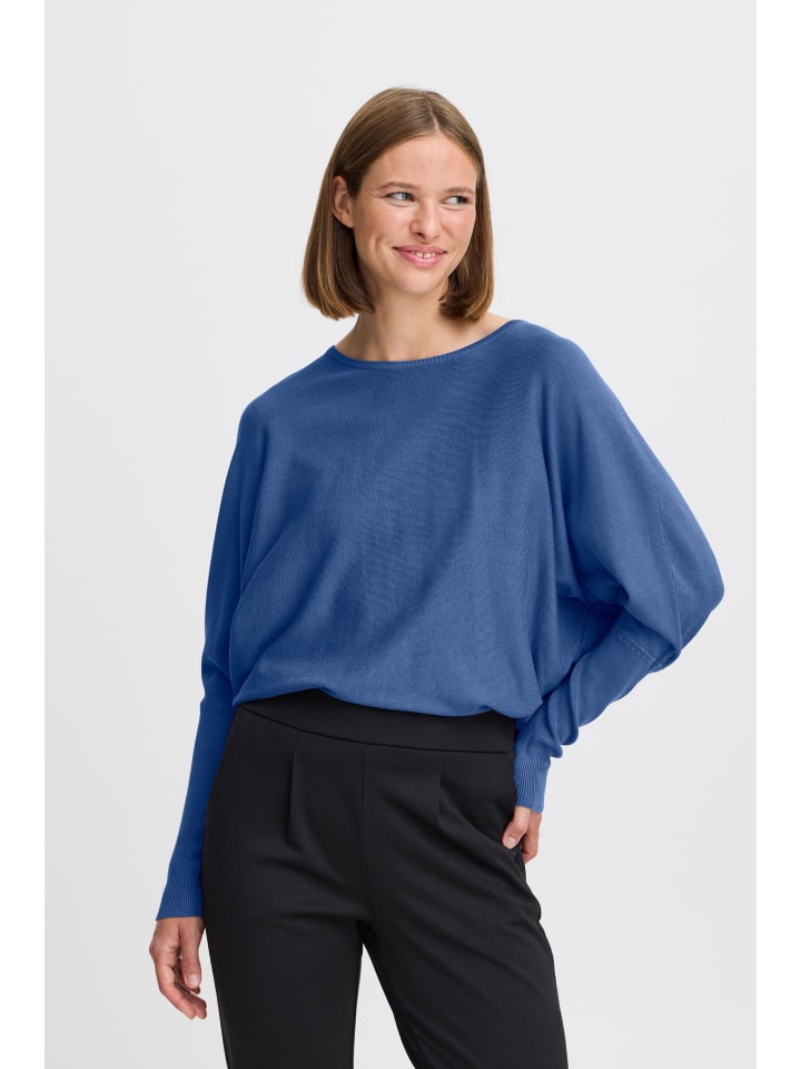 

Пуловер b.young Longpullover BYMMMORLA BAT JUMPER 20814389 leichter Strickpullover in