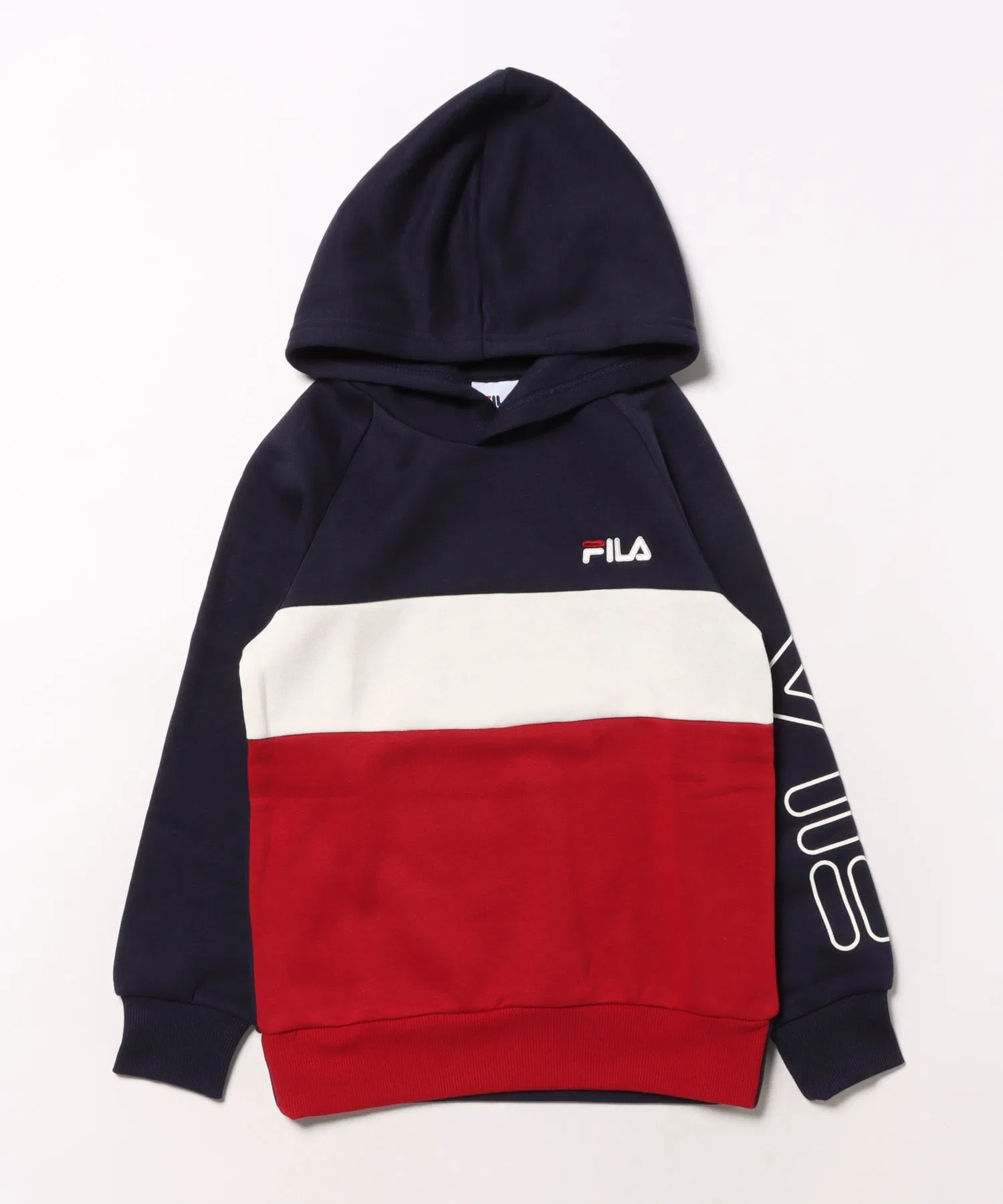 Толстовка с капюшоном FILA/Fila с резиновым принтом на рукаве