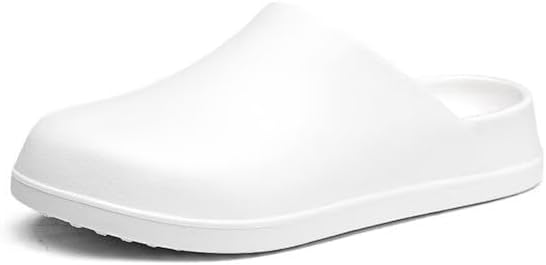 

Сабо Ginjang для женщин и мужчин, легкие садовые тапочки, обувь без шнурков, водостойкие, нескользящие, для улицы, белый